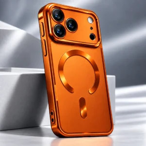 iPhone 17 Pro Max Shiny MagSafe Case - Orange